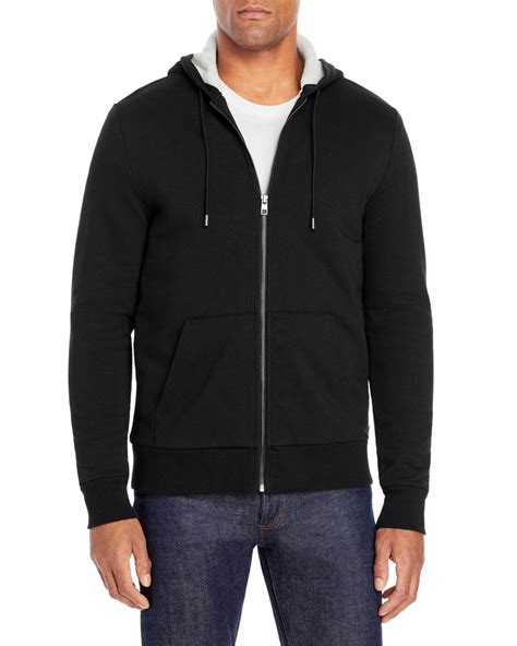 michael kors shurpa xxl hoddie black|michael kors sherpa waffle hoodie black .